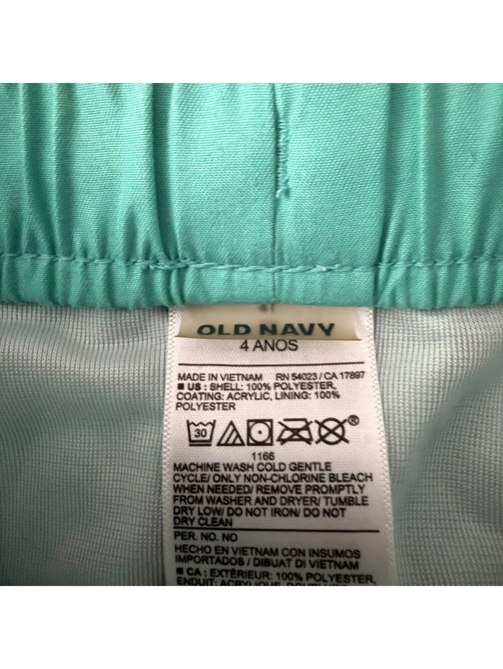 Old Navy Navy Blue and Teal Swim Shorts